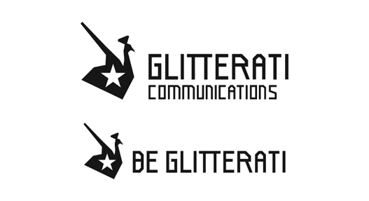 Glitterat Communications and Be GLitterati logos