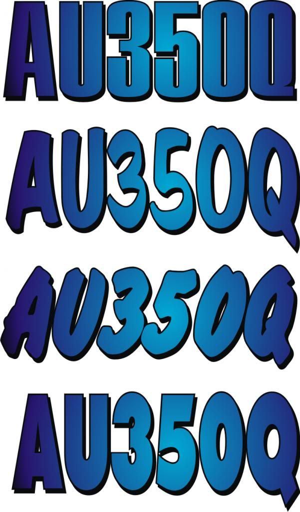 Blue Queensland Boat registration Rego Numbers decals fishing graphics stickers eBay