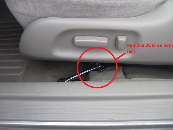 2002 Toyota camry power seat stuck