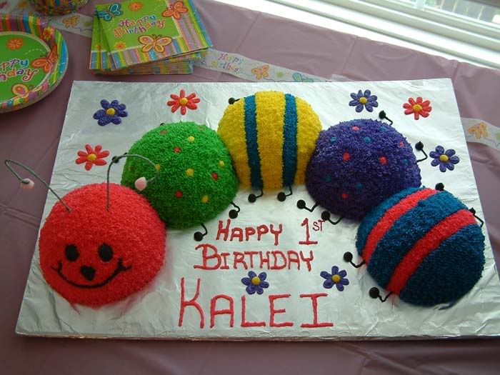 CaterpillarCake4.jpg Caterpillar Birthday Cake