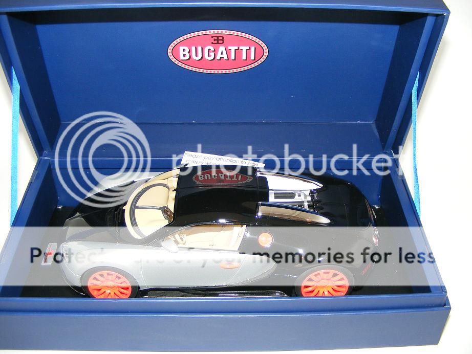   Bugatti Veyron Coupe Black Silver, Oraneg trim limited 25 pcs  