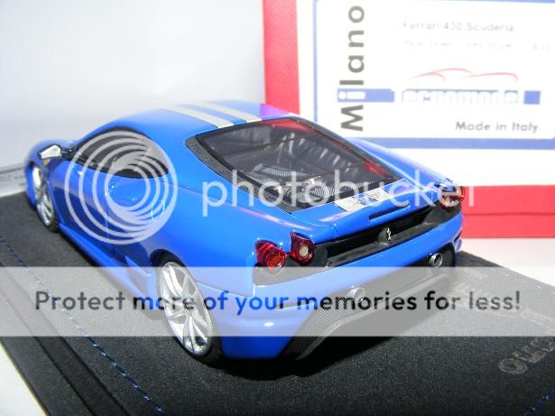 43 Tecnomodel Ferrari 430 Scuderia Blue Violet / Grey Stripe Limited 